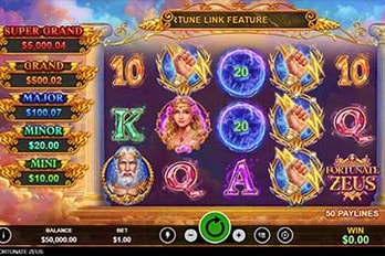 Fortunate Zeus Slot Game Screenshot Image