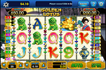 Golden Lotus Slot Game Screenshot Image