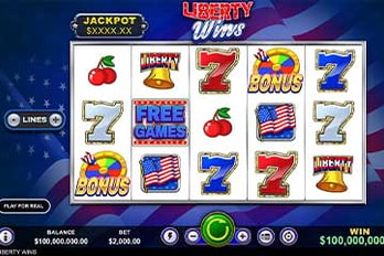Liberty Wins Slot Game Screenshot Image