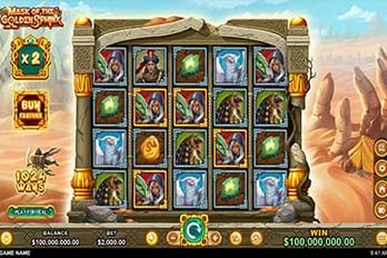 Mask of the Golden Sphinx Slot Game Screenshot Image