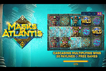 Masks of Atlantis Slot Game Screenshot Image