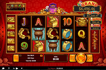Plentiful Treasure Slot Game Screenshot Image