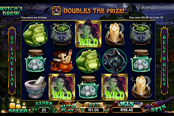 Witch's Brew Slot Game Screenshot Image