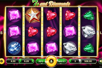 Sevens And Diamonds Slot Game Screenshot Image