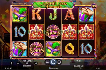 Mardi Gras Fortunes Slot Game Screenshot Image