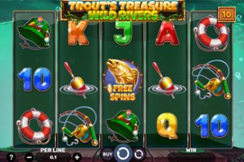 Trout's Treasure: Wild Rivers Slot Game Screenshot Image