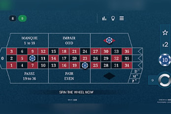 French Roulette La Partage Table Game Screenshot Image