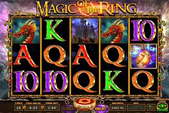 Magic of the Ring Deluxe Slot Game Screenshot Image