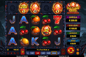 Wazdan Sizzling Eggs Slot Game Screenshot Image