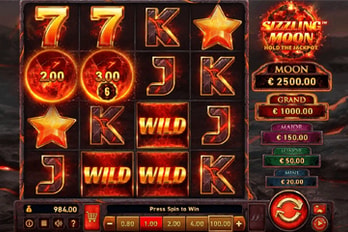 Sizzling Moon Slot Game Screenshot Image