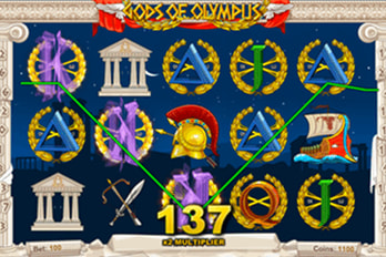 Gods of Olympus Slot Game Screenshot Image