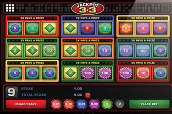 Jackpot 3x3 Slot Game Screenshot Image