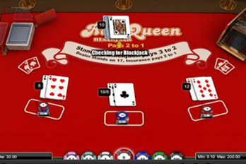 Red Queen Blackjack Game Screenshot Image