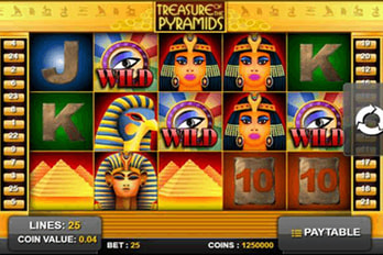 Treasure of the Pyramids Slot Game Screenshot Image