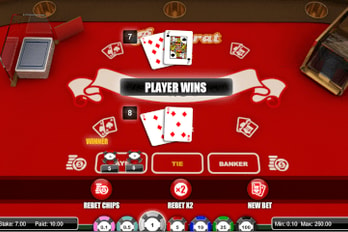 1X2gaming Baccarat Table Game Screenshot