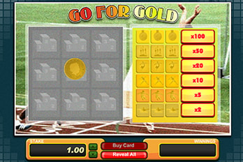 Go for Gold Scratch Game Screenshot Image