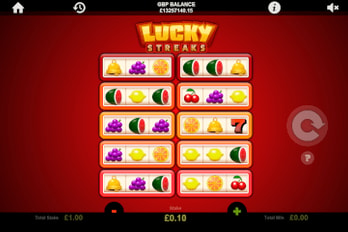 Lucky Streaks Slot Game Screenshot Image