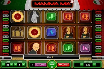 Mamma Mia 2D Slot Game Screenshot Image