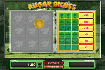 Rugby Riches Scratch Game Screenshot Image