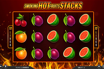 Smoking Hot Fruits Stacks Slot Game Screenshot Image