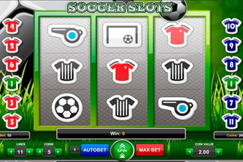 Soccer Slots Slot Game Screenshot Image