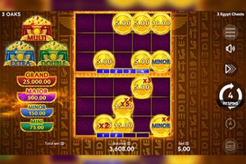 3 Egypt Chests Slot Game Screenshot Image