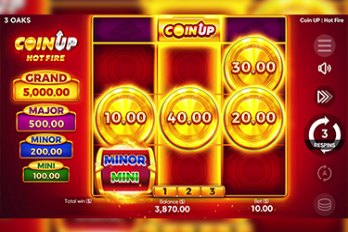 Coin Up: Hot Fire Slot Game Screenshot Image