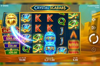 Crystal Scarabs Slot Game Screenshot Image