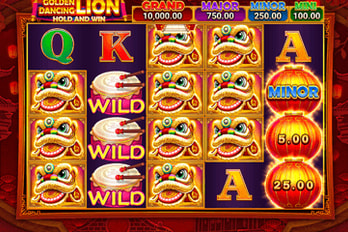 Golden Dancing Lion: Hold and Win Slot Game Screenshot Image