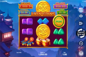 Lion Coins Slot Game Screenshot Image