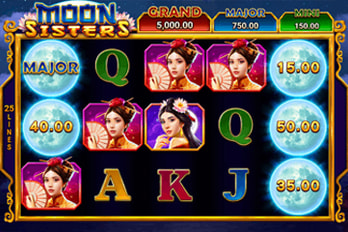 Moon Sisters: Hold and Win Slot Game Screenshot Image