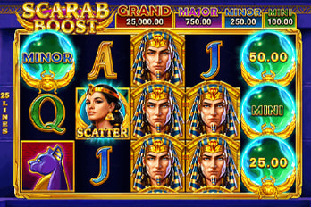 Scarab Boost: Hold and Win Slot Game Screenshot Image