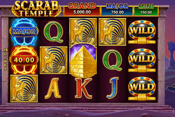 Scarab Temple: Hold and Win Slot Game Screenshot Image