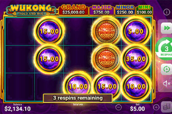 Wukong: Hold and Win Slot Game Screenshot Image