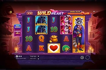 Wild Heart Slot Game Screenshot Image Wild Heart Slot Game Screenshot Image