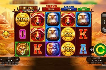 Buffalo Hold and Win Extreme Slot Game Screenshot Image