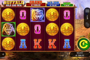 Buffalo Hold and Win Slot Game Screenshot Image