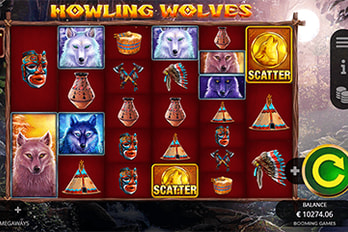 Howling Wolves Megaways Slot Game Screenshot Image