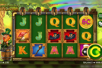 Leprechaun's Lucky Barrel Slot Game Screenshot Game