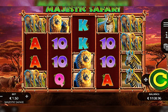 Majestic Safari Slot Game Screenshot Game