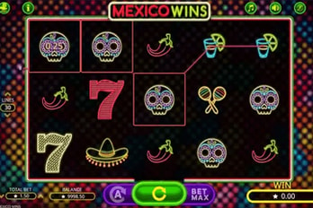 Mexico Wins Slot Game Screenshot Image
