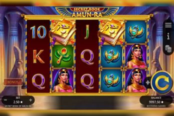 Secret Book of Amun Ra Slot Game Screenshot Image