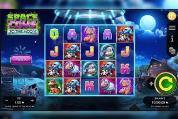 Space Cows to the Moo'n Slot Game Screenshot Image