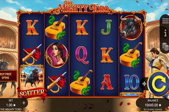 The Mighty Toro Slot Game Screenshot Image