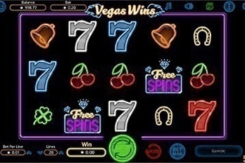 Vegas Wins Slot Game Screenshot Game