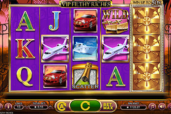 VIP Filthy Riches Slot Game Screenshot Game