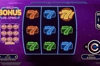 Wild Bonus Re-Spins Slot Game Screenshot Game