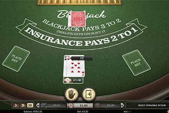American Blackjack Table Game Screenshot Image