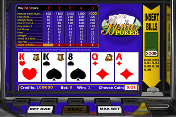 Bonus Poker Video Poker Screenshot Image