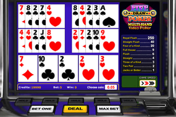 Five Draw Poker Other Game Screenshot Image